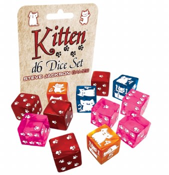 Steve Jackson 12 Kitten D6 Set