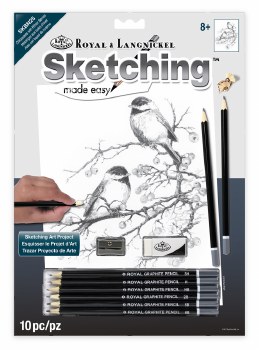 Sketching made Easy: Chickadees with Winter Berries
