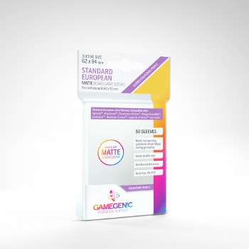 Gamegenic 50 Standard European Matte Card Sleeves
