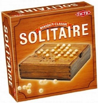Solitaire: Wood with Pegs