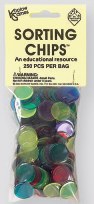 Sorting Chips: 250ct Assorted Colors