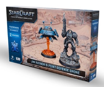 StarCraft Tabletop Miniatures Game: Terran - Jim Raynor &amp; Point Defense Drone Expansion