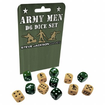 Steve Jackson 12 Army Men D6