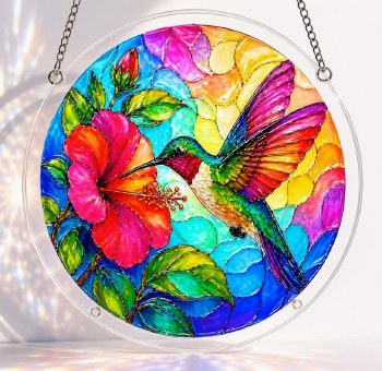 Suncatcher Jigsaw Puzzle: Garden Hummingbird