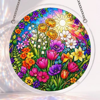 Suncatcher Jigsaw Puzzle: Spring Garden