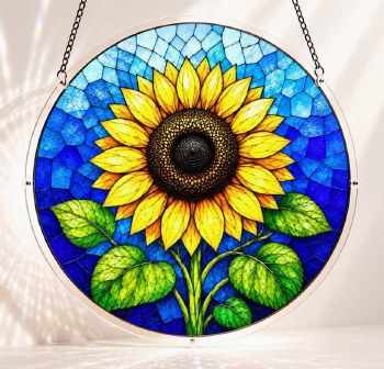 Suncatcher Jigsaw Puzzle: Golden Sunflower