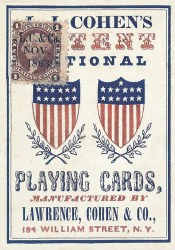 1863 Poker Deck Playing Cards