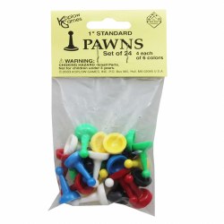 Pawns: 24 Standard in 6 colors