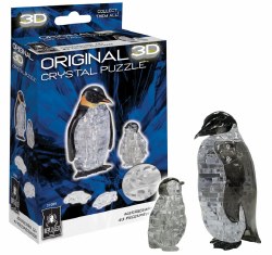 3D Crystal Puzzle: Penguins