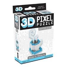 3D Pixel Puzzles - Coffee