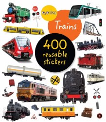 Eyelike Train Stickers Paperback Book