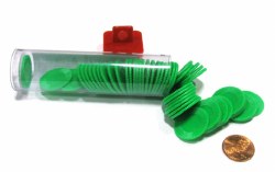 50 Piece Green Poker Chip Set