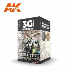 AK 3Gen Acrylics: Wargame Series - Bones & Skeletons Set
