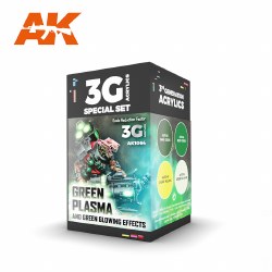 AK 3Gen Acrylics: Wargame Series - Green Plasma Set