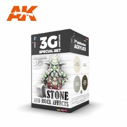 AK 3Gen Acrylics: Wargame Series - Stone & Rock Set