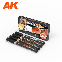 AK Metallic Markers Set