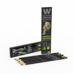 AK Weathering Pencils: Green & Brown