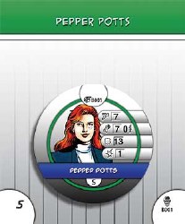 Heroclix Armor Wars B001 Pepper Potts Bystander Token