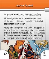 Heroclix Armor Wars F001 Alpha Fight Feat Card