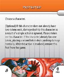 Heroclix Armor Wars F003 Protected Feat Card