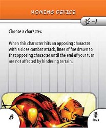 Heroclix Armor Wars F004 Homing Device Feat Card