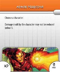 Heroclix Armor Wars F007 Armor Piercing Feat Card