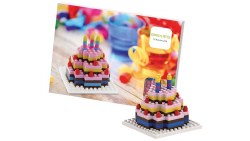 Brixies: Birthday Cake Postcard