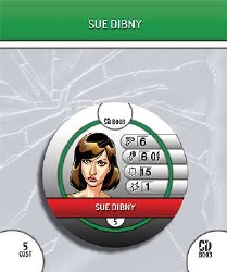 Heroclix Collateral Damage B003 Sue Dibney Bystander Token