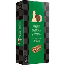 Folding Wooden Chess and Checkers