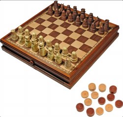 Chess: Medieval 15" Wood Set