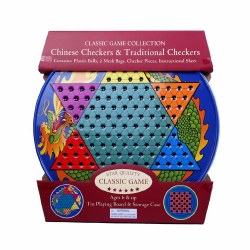 Chinese Checkers in Round Tin