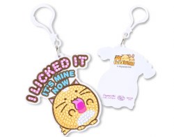 Crystal Art Bag Charms: Whisky "I Licked it"