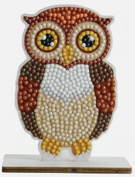 Crystal Art Buddies - Wood Owl