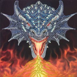 Crystal Art Card Kit - Dragon