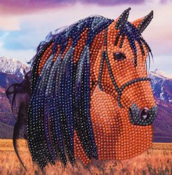 Crystal Art Card Kit Horse