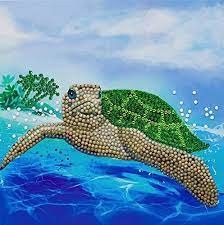 Crystal Art Card Kit - Turtle