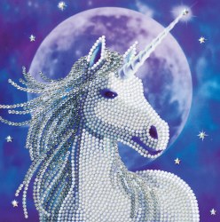 Crystal Art Card Kit Starlight Unicorn