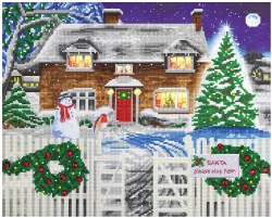 Crystal Art LED: Christmas Cottage