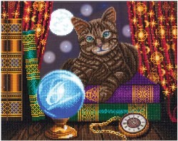 Crystal Art LED: Fortune Teller Cat