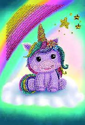 Crystal Art Notebook Kit - Unicorn Smile