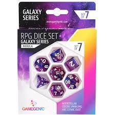 Gamegenic 7-die Set: Galaxy Series - Nebula