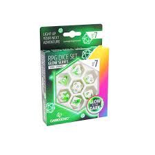 Gamegenic 7-die Set: Glow Series - Toxic Stones