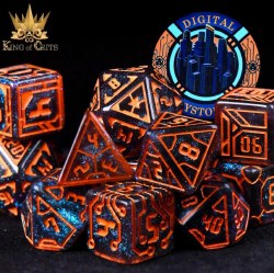 DND Dice 11-die Set: Digital Dystopia