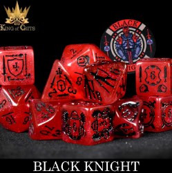 DND Dice 11-die Set: Black Knight