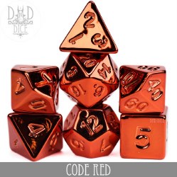 DND Dice 7-die Set: Code Red