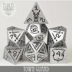 DND Dice 7-die Set: Town Guard