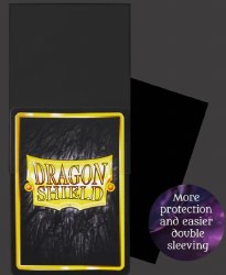 Dragon Shield Reinforced 100 Thick Black Sleeves