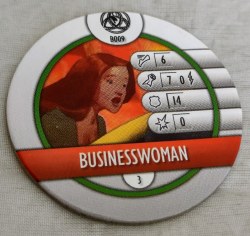 Heroclix Fear Itself B009 Businesswoman Bystander Token