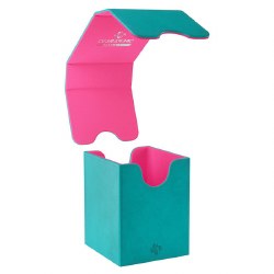 Gamegenic Squire 100+ Convertible Deck Box: Teal/Pink