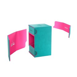 Gamegenic Watchtower 100+ Convertible Deck Box: Teal/Pink